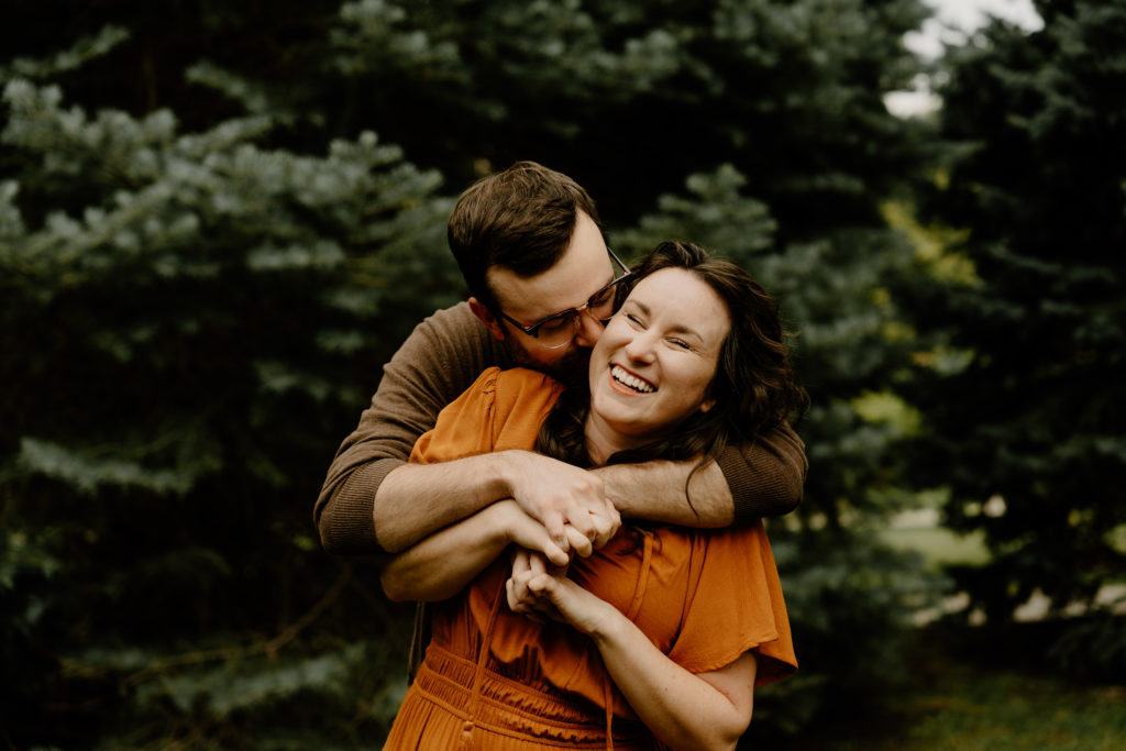 The OPPD Arboretum in Omaha, Nebraska was perfect for this gorgeous engagement session